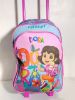 صورة  إليجانت ( Elegant Bag ) طقم شنطة مدرسية بالتروللي ( 3 قطع ) - (Dora) - مقاس 17 