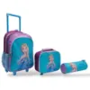 صورة  إليجانت ( Elegant Bag ) طقم شنطة مدرسية بالتروللي ( 3 قطع ) - (Frozen) - مقاس 17 