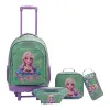 صورة حصرياً  شنطة إليجانت ( Elegant Bag ) - طقم 4 قطع تروللي -طقم شنطة مدرسية - مقاس 17