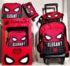 صورة حصرياً طقم 4 قطع تروللي  - براند إليجانت ( Elegant Bag ) طقم شنطة Spider Man- مقاس 17
