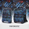 صورة حقيبة مدرسية 2 في 1 قابلة للفصل من Fantastic - تصميم جرافيتي عصري (حقيبة للمدرسة + حقيبة منفصلة للدروس والرياضة)