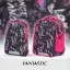 صورة شنطة مدرسية للبنات 2 في 1 قابلة للفصل من Fantastic - تصميم "DANCE & LOVE" الوردي والأسود الجذاب
