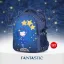 صورة حقيبة ظهر مدرسية للبنات من Fantastic - تصميم فتاة النجوم الحالمة باللون الأزرق الملكي