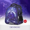 صورة حقيبة ظهر مدرسية أولادي من Fantastic - مقاس 18 - تصميم بوابة الفضاء والمجرة الأرجوانية