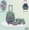 صورة حصرياً  شنطة إليجانت ( Elegant Bag ) - طقم 4 قطع تروللي -طقم شنطة مدرسية - مقاس 17