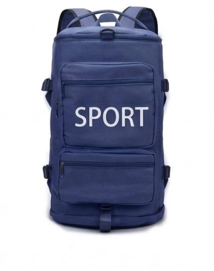 صورة حقيبة الظهر الرياضية ومتعددة الاستخدامات "SPORT"- كحلي – الشريك المثالي للنادي، السفر، واليوميات